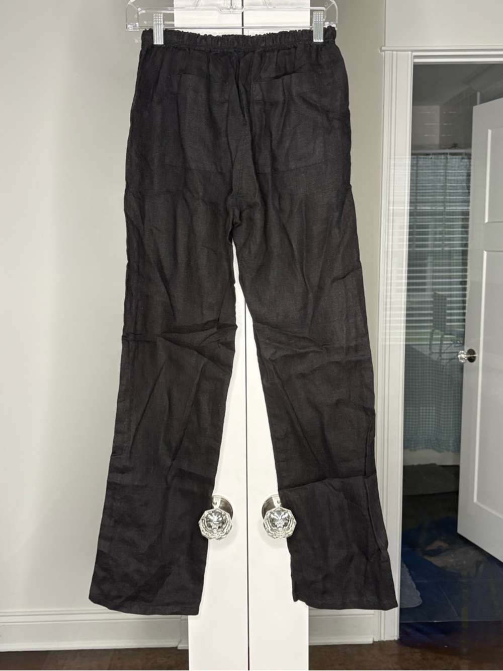 J. Crew Tall Soleil Pant Linen Black - Picture 3 of 5